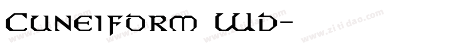 Cuneiform Wd字体转换